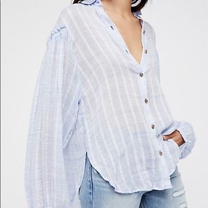 Headed to the Highlands Free People Button Down